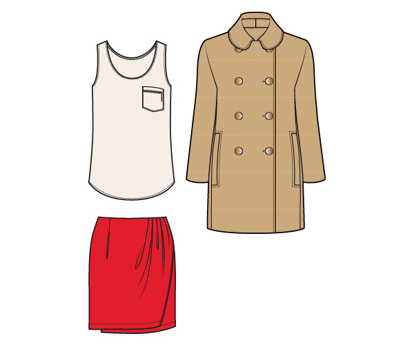 Herbstkollektion Outfit Zwei